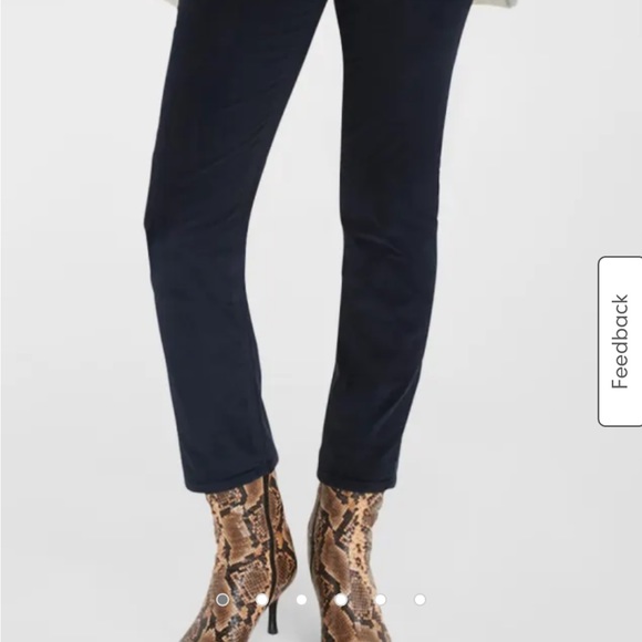 Rag & Bone Wren corduroy straight leg in dark blue - Picture 5 of 5